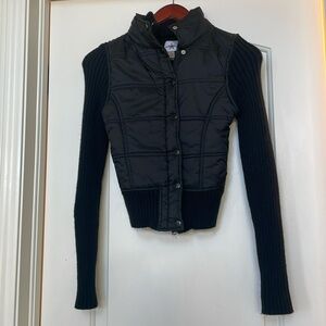 Stylish front zipper snap buttons moto jacket! Very stylish!!! Great conditions